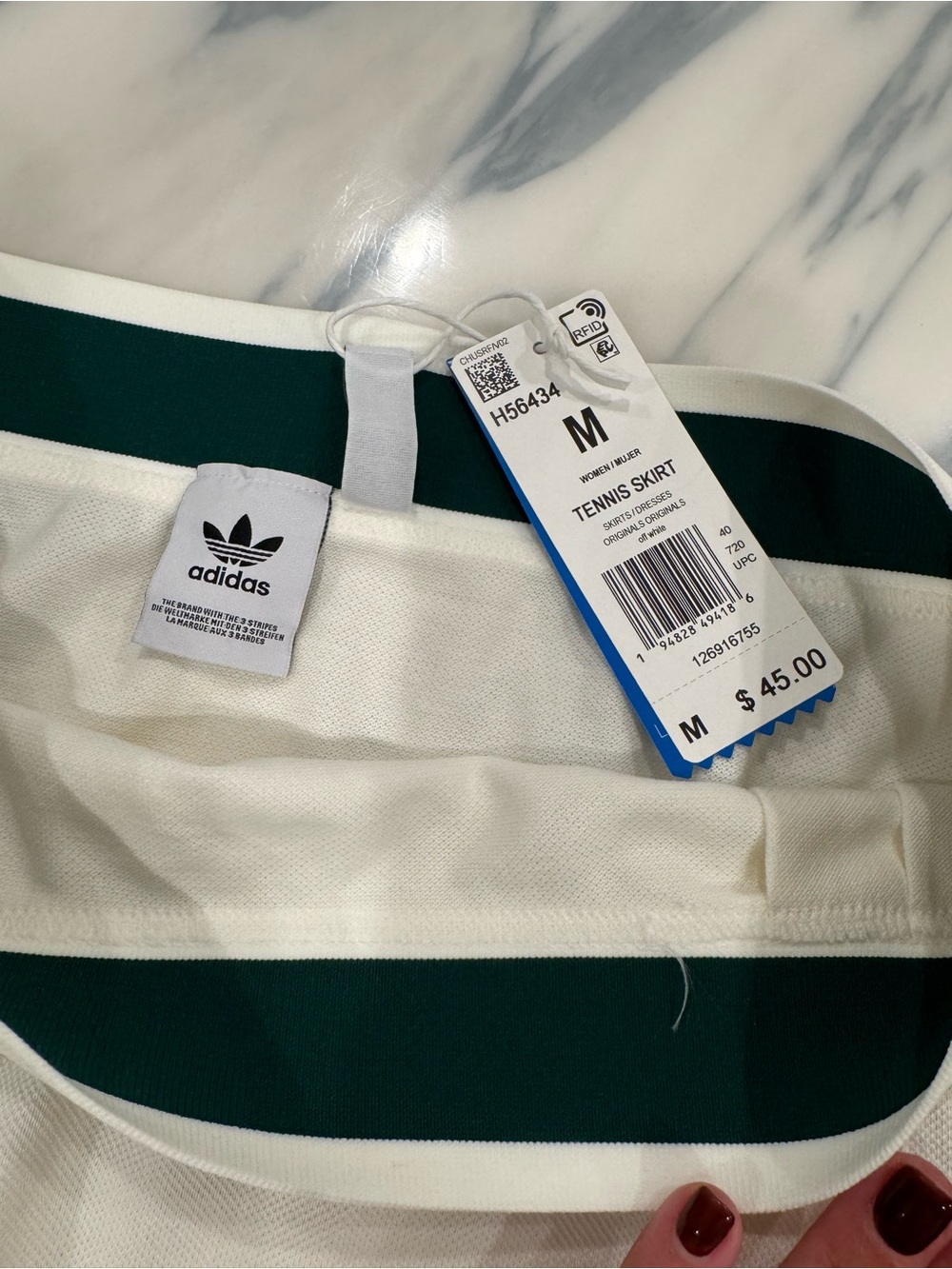 adidas Tennis Skirt with Tennis Cream Graphic Racquet Tee - Picture 10 of 10
